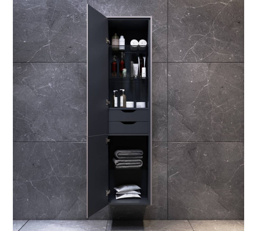 Шкаф-пенал подвесной AM.PM Inspire V2.0 40 см серый матовый M50ACHX0406EGM