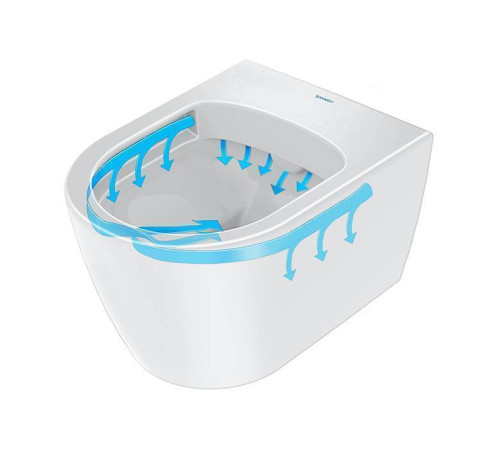 Унитаз подвесной безободковый Duravit Soleil by Starck 54х37 см с сиденьем микролифт 45910920A1