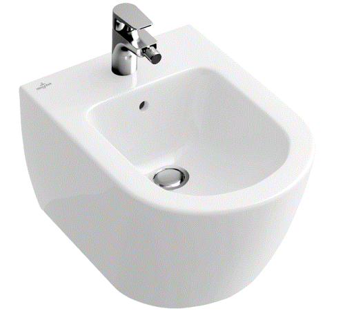 Биде подвесное Villeroy & Boch Subway 2.0 370х565 мм 540000R1