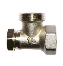 Клапан запорный SR Rubinetterie угловой 1/2x3/4 без хвостовика M513-1500N000