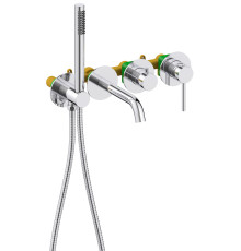 Смеситель для ванны Timo Saona настенный на 4 отверстия встраиваемый хром 2314/00YSM