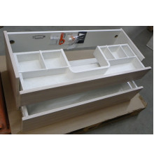 Тумба под умывальник подвесная AQUATON Бергамо 100 акация Ber.01.10/A