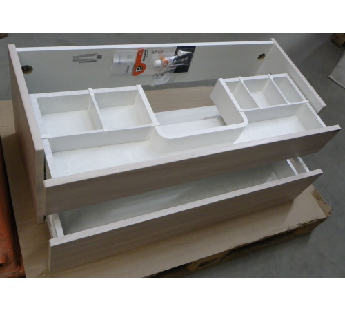 Тумба под умывальник подвесная AQUATON Бергамо 100 акация Ber.01.10/A