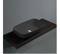 Раковина накладная SIMAS Baden Baden 60х38 см без отверстия nero matt BB11 nero matt