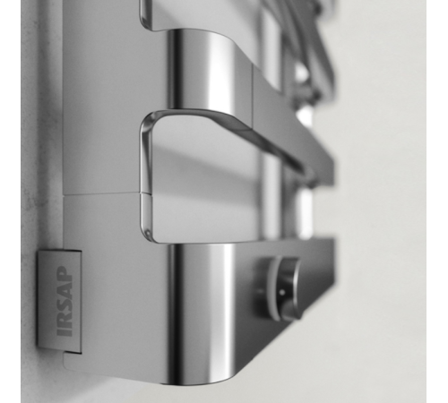 Полотенцесушитель электрический Irsap Step_E 500x775 мм 250 Вт 7 плоских трубок с термостатом хром SEP050T50IR01NNN