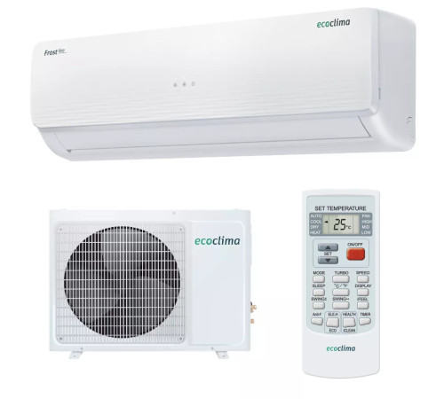 Кондиционер сплит-система Ecoclima Frost Line Inverter ECW/I-AX24/FB-4R1 / EC/I-AX24/F-4R1 инверторный ECW/I-AX24/FB-4R1/EC/I-AX24/F-4R1
