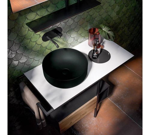 Раковина-чаша Kerasan Nolita 40х15 см без отверстия черный матовый 534431