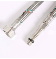 Гибкая подводка для смесителя Uni-Fitt 1/2 x M10 длинный штуцер 150 см 503S2815