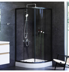 Душевое ограждение AM.PM X-Joy 90х90 см с поддоном черный матовый W88E-205-090BT64