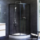 Душевое ограждение AM.PM X-Joy 90х90 см с поддоном черный матовый W88E-205-090BT64