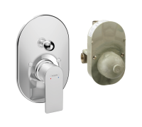 Смеситель для ванны Hansgrohe Rebris E однорычажный скрытого монтажа хром 72458000
