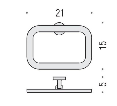 Полотенцедержатель кольцо Colombo Design Nordic 21 см хром B5231.CR