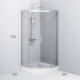 Душевой уголок AM.PM Gem 90x90 см без поддона W90G-401-090WT