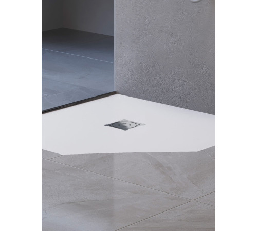 Душевой поддон трапеция RGW Stone Tray ST/T-W 900x900 мм белый 16155099-01