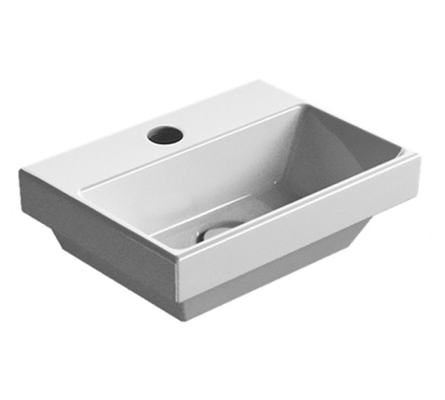 Раковина подвесная GSI Norm 350х260 мм белая глянцевая 8650111