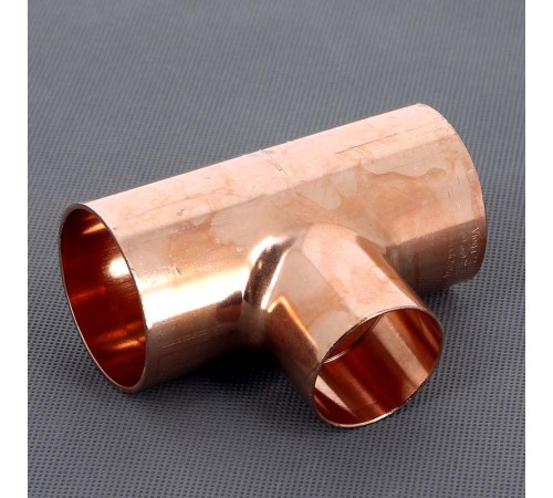 Тройник медный под пайку Viega 54х42х54 мм 119652