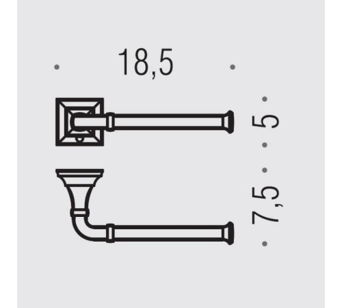 Держатель туалетной бумаги Colombo Design Portofino правый хром B3208D.CR
