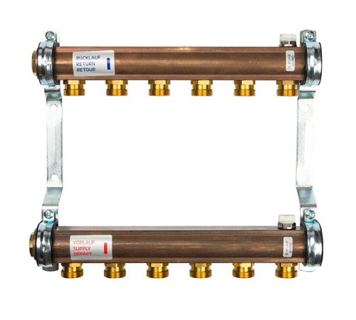 Коллекторная группа Watts Profil HKV/A 06 контуров 1 x 3/4 Евроконус 10004546