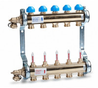 Коллекторная группа WATTS HKV/T (TYP 513) латунная с расходомерами 2 контура 10004194