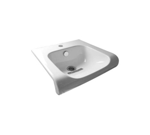 Раковина Kerasan Inka Project 60x40 см 1 отв. белый 341101