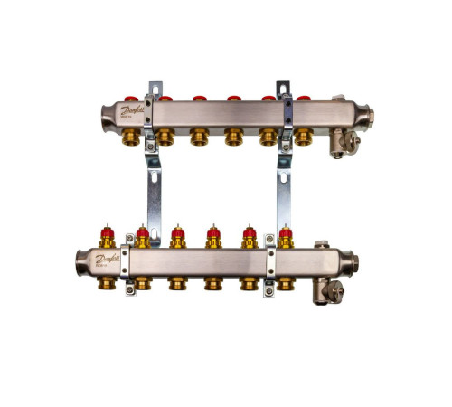 Распределительный коллектор Danfoss SSM-6 6 контуров 088U0976