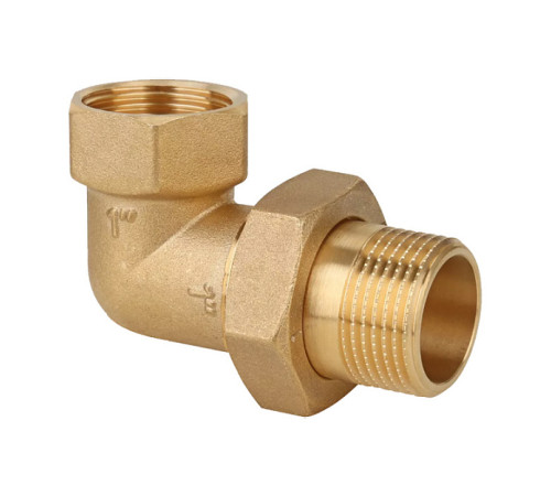 Разъемное соединение Gappo G1224 латунное угловое ВР/НР 1/2 G1224
