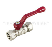 Кран шаровой резьбозажимной Tiemme 20х2.0 рычаг 1620005