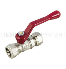 Кран шаровой резьбозажимной Tiemme 20х2.0 рычаг 1620005