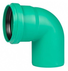 Отвод канализационный Ostendorf KG2000 KG2000B 87° 110 мм RAL 6017 771350