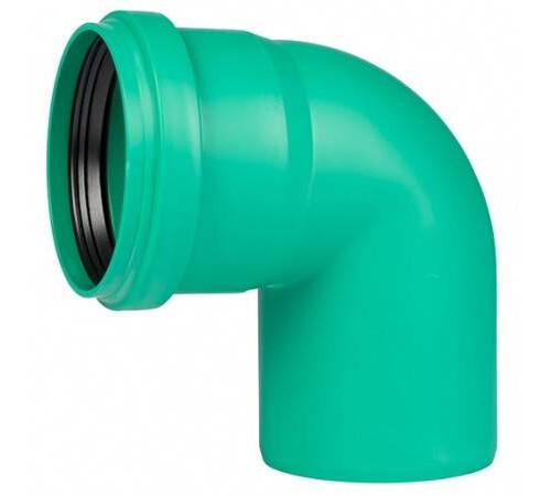 Отвод канализационный Ostendorf KG2000 KG2000B 87° 110 мм RAL 6017 771350