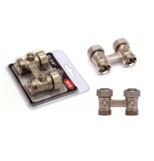 Узел нижнего подключения Rifar прямой сдвоенный 3/4 x 3/4 R.Ad.H01