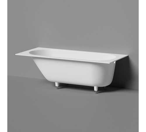 Ванна встраиваемая Salini Lofo 179х79.1х61 см Solid Surface белый матовый UM12322
