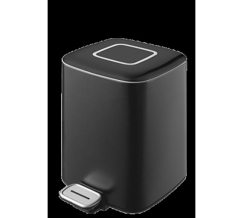 Ведро мусорное напольное Boheme Q квадратное черный 10948-B