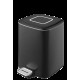 Ведро мусорное напольное Boheme Q квадратное черный 10948-B