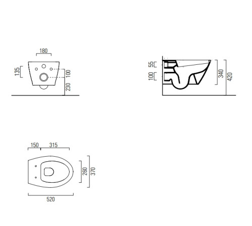 УЦЕНКА Унитаз подвесной GSI Modo Swirlflush черный матовый Ardesia 981626_УЦ/2