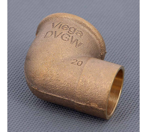 Угол 90° бронзовый Viega 94090G пайка-ВР 28x1 109561