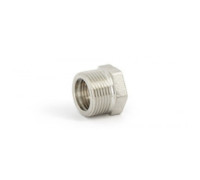 Футорка переходная DUIN 1 1/2 x 3/4 НВ никелированная 604N6301