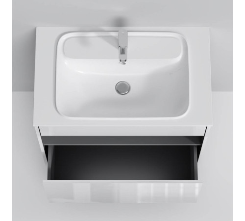 База под раковину AM.PM Func 80 см с нишей и 1 ящиком белый глянец M8FFUX0801WG