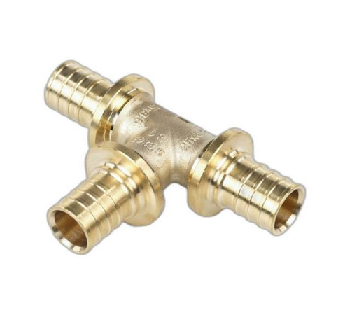 Тройник равнопроходной REHAU MX 25 мм латунный 11080331001