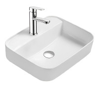 Раковина накладная AQUATON Вега 500x395x140 мм матовый белый AQ5506-MW