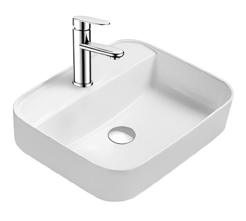 Раковина накладная AQUATON Вега 500x395x140 мм матовый белый AQ5506-MW