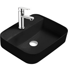 Раковина накладная AQUATON Вега 500x395x140 мм матовый черный AQ5506-MB