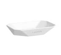 Мыльница керамическая Laufen Home collection TRIO DISH 130x85x25 мм настольная белая 8.7777.6.000.000.1