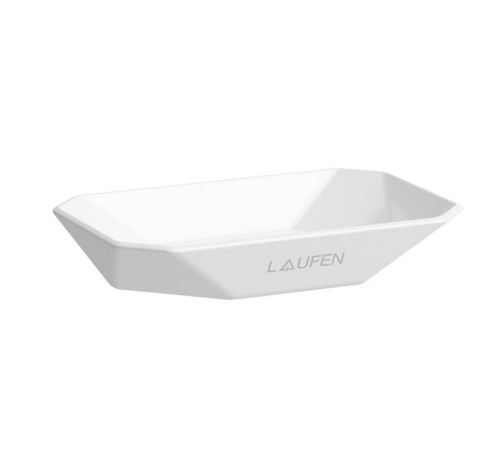 Мыльница керамическая Laufen Home collection TRIO DISH 130x85x25 мм настольная белая 8.7777.6.000.000.1