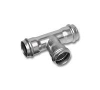 Тройник SANHA NiroPress AISI 316L ВПр 76.1 мм 6913076.3