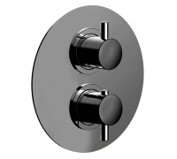 Смеситель термостатический Cisal Less New на 3 выхода черный матовый LN01820040/ZA01820104