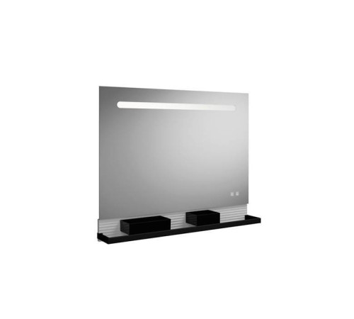 Зеркало Burgbad Fiumo 100x70 см с LED-подсветкой обогревом и ящиками SFXP100FOT2