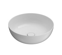 Раковина-чаша накладная GLOBO T-EDGE Ø 450 мм круглая белый глянцевый B6T45BI