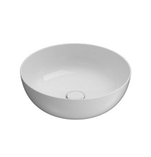 Раковина-чаша накладная GLOBO T-EDGE Ø 450 мм круглая белый глянцевый B6T45BI