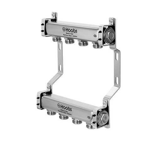 Комплект коллекторов Hoobs из нержавеющей стали без регулировки 1 x 3/4 4 выхода HB-INCGK-814504